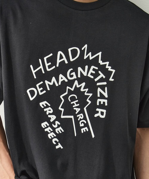 LOOSE JOINTS(ルーズジョインツ)の「【LOOSE JOINTS/ルーズジョインツ】TOMOO GOKITA - HEAD DEMAGNETIZER S/S TEE(Tシャツ/カットソー・メンズ・ブラック/ホワイト・XL/L)」の6枚目の写真