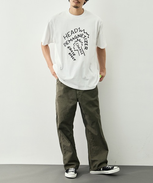 LOOSE JOINTS(ルーズジョインツ)の「【LOOSE JOINTS/ルーズジョインツ】TOMOO GOKITA - HEAD DEMAGNETIZER S/S TEE(Tシャツ/カットソー・メンズ・ブラック/ホワイト・XL/L)」の8枚目の写真