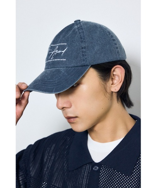AZUL by moussy(アズールバイマウジー)の「刺繍ピグメントキャップ(キャップ・メンズ・ネイビー/ブラック・FREE)」の12枚目の写真