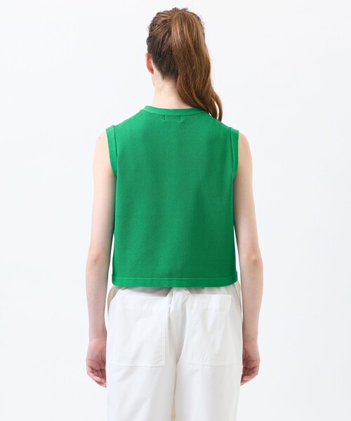 MACKINTOSH PHILOSOPHY(マッキントッシュ フィロソフィー)の「【ROYTON(ロイトン)】カノコニットジレ(ベスト・レディース・ダークネイビー/ブラック/グリーン・38)」の9枚目の写真