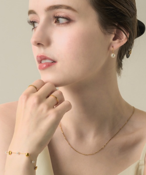 muku(ムク)の「BRACELET/HEART×PEARL(ブレスレット・レディース・ゴールド/シルバー・FREE)」の16枚目の写真
