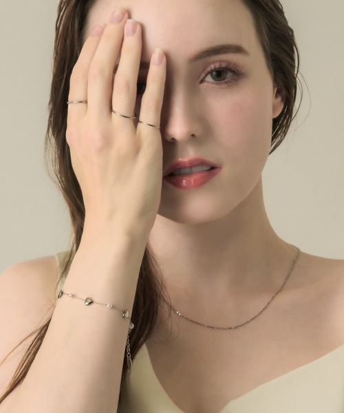 muku(ムク)の「BRACELET/HEART×PEARL(ブレスレット・レディース・ゴールド/シルバー・FREE)」の21枚目の写真