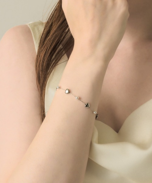 muku(ムク)の「BRACELET/HEART×PEARL(ブレスレット・レディース・ゴールド/シルバー・FREE)」の13枚目の写真