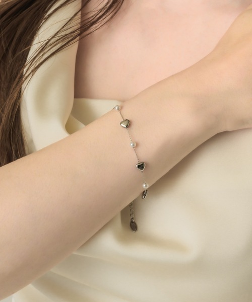muku(ムク)の「BRACELET/HEART×PEARL(ブレスレット・レディース・ゴールド/シルバー・FREE)」の14枚目の写真