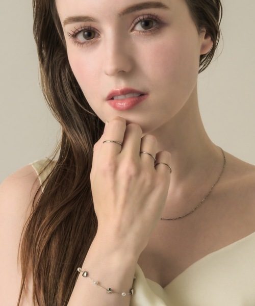 muku(ムク)の「BRACELET/HEART×PEARL(ブレスレット・レディース・ゴールド/シルバー・FREE)」の6枚目の写真