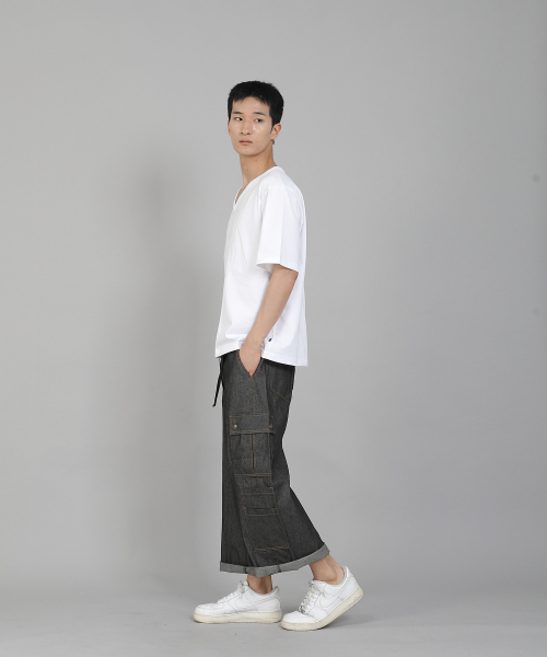 SAINTCREW（セントクルー）の「無地Vネック16sコットン半袖TシャツVCS-891ホワイト（Tシャツ/カットソー・メンズ・その他・LARGE/MEDIUM/XXX-LARGE/XXXX-LARGE/XX-LARGE/X-LARGE）」の12枚目の写真
