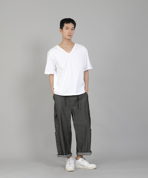 SAINTCREW（セントクルー）の「無地Vネック16sコットン半袖TシャツVCS-891ホワイト（Tシャツ/カットソー・メンズ・その他・LARGE/MEDIUM/XXX-LARGE/XXXX-LARGE/XX-LARGE/X-LARGE）」の13枚目の写真