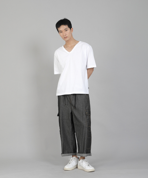 SAINTCREW（セントクルー）の「無地Vネック16sコットン半袖TシャツVCS-891ホワイト（Tシャツ/カットソー・メンズ・その他・LARGE/MEDIUM/XXX-LARGE/XXXX-LARGE/XX-LARGE/X-LARGE）」の14枚目の写真