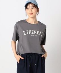 接触冷感 フロッキーロゴ Tシャツ
