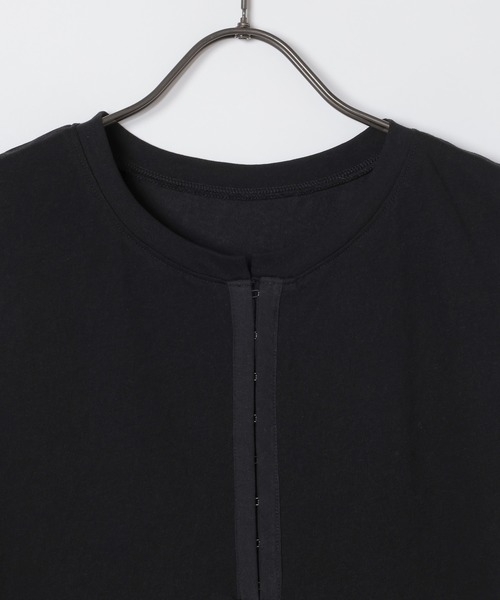 GEORGE'S(ジョージズ)の「ホックヘンリーノースリーブプルオーバー(Tシャツ/カットソー・レディース・オフホワイト/ブラック/ブルー/グレー・FREE)」の12枚目の写真