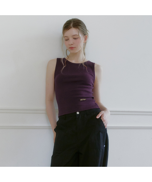 MICANE(ミケーネ)の「ジュリーマンゴースリーブレスTシャツ(Tシャツ/カットソー・レディース・アイボリー/ブラウン/パープル/ブラック/ライトグレー・X-LARGE/LARGE/MEDIUM/SMALL)」の5枚目の写真