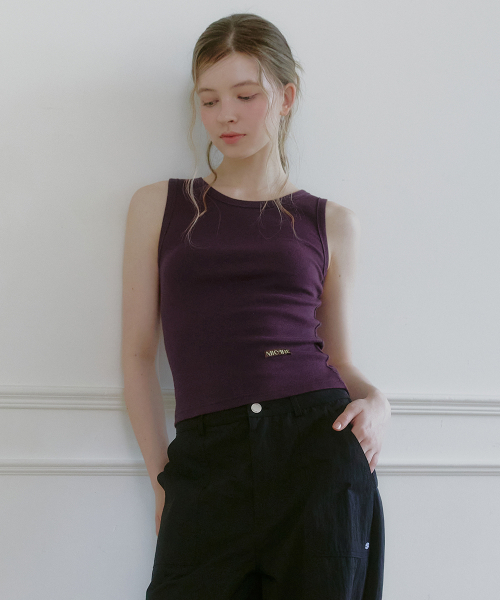 MICANE(ミケーネ)の「ジュリーマンゴースリーブレスTシャツ(Tシャツ/カットソー・レディース・アイボリー/ブラウン/パープル/ブラック/ライトグレー・X-LARGE/LARGE/MEDIUM/SMALL)」の9枚目の写真