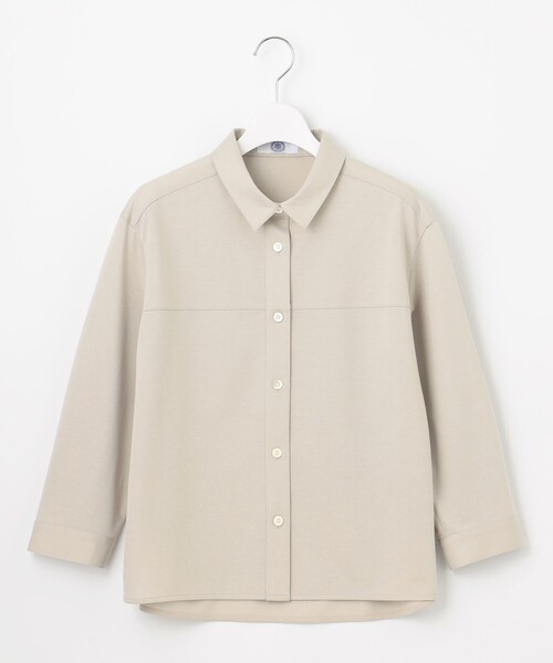 J.PRESS Ladies(J.プレス レディス)の「【冷房対策に・WEB限定カラーあり】タイプライターライクジャージー シャツ カットソー(Tシャツ/カットソー・レディース・グレー系/ライトグリーン系/ライトグレー系/ネイビー系・SMALL)」の14枚目の写真