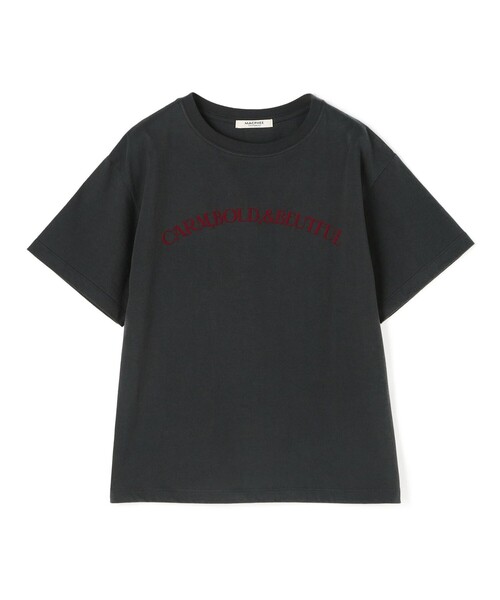 MACPHEE(マカフィー)の「コットンロゴプリント Tシャツ(Tシャツ/カットソー・レディース・ホワイト/ブラック・S)」の1枚目の写真
