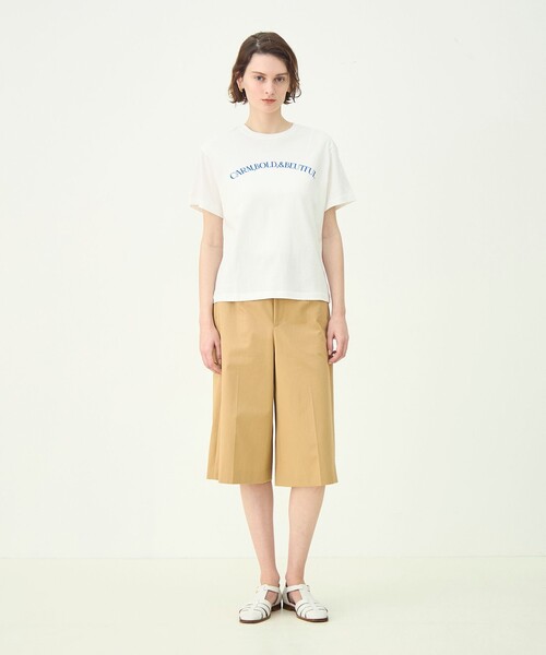 MACPHEE(マカフィー)の「コットンロゴプリント Tシャツ(Tシャツ/カットソー・レディース・ホワイト/ブラック・S)」の13枚目の写真
