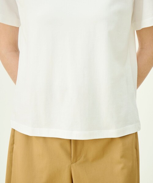 MACPHEE(マカフィー)の「コットンロゴプリント Tシャツ(Tシャツ/カットソー・レディース・ホワイト/ブラック・S)」の6枚目の写真