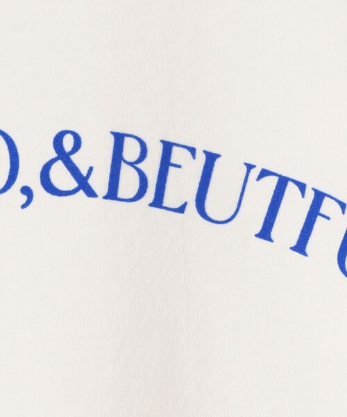 MACPHEE(マカフィー)の「コットンロゴプリント Tシャツ(Tシャツ/カットソー・レディース・ホワイト/ブラック・S)」の4枚目の写真