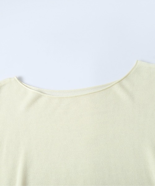 SUGAR BISKET（シュガービスケット）の「ドロップショルダーTシャツ（ニット/セーター・レディース・アイボリー/ピンク/ベージュ/ブラック/グレー・フリー）」の19枚目の写真