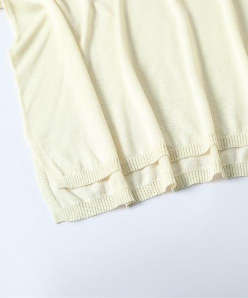 SUGAR BISKET（シュガービスケット）の「ドロップショルダーTシャツ（ニット/セーター・レディース・アイボリー/ピンク/ベージュ/ブラック/グレー・フリー）」の21枚目の写真
