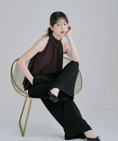 Siphon Americana slub balance brown blouse — американский слюб‑блузон коричневый