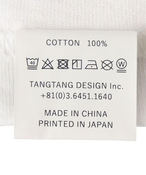ADAM ET ROPE'（アダムエロペ）の「【TANGTANG（タンタン）】GASATANG（Tシャツ/カットソー・レディース・ホワイト・S）」の8枚目の写真