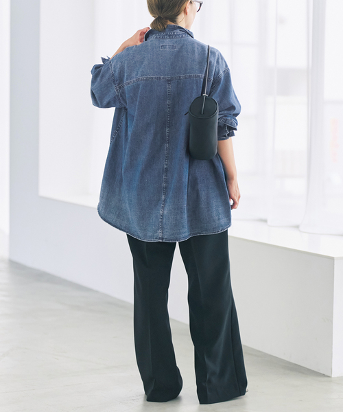 Spick & Span(スピックアンドスパン)の「6ozデニムシャツ(シャツ/ブラウス・レディース・ブルー系その他/サックスブルー・FREE)」の5枚目の写真
