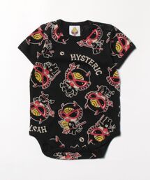 HYSTERIC MINI | DEVILKIN総柄半袖ロンパース(ロンパース)