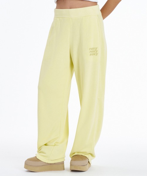 ROXY(ロキシー)の「ROXY/ロキシー ロングパンツ RPT264036(スウェットパンツ・レディース・ライム/ネイビー/ヘザーグレー・M/S)」の3枚目の写真
