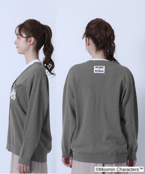 MARY QUANT(マリークワント)の「MOOMIN×MQ カーディガン(カーディガン/ボレロ・レディース・グレー/レッド/ブラック・M)」の4枚目の写真