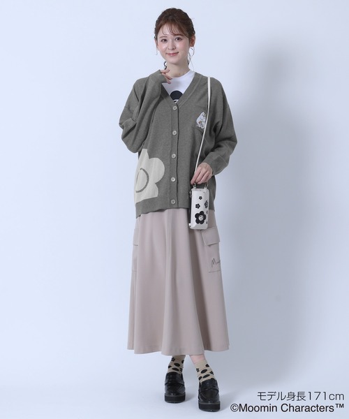 MARY QUANT(マリークワント)の「MOOMIN×MQ カーディガン(カーディガン/ボレロ・レディース・グレー/レッド/ブラック・M)」の5枚目の写真