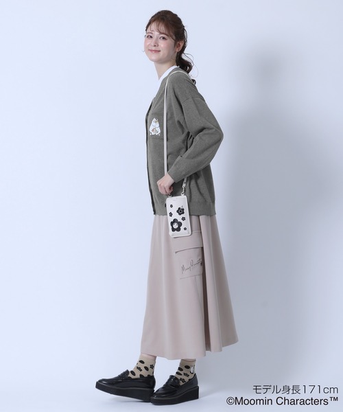 MARY QUANT(マリークワント)の「MOOMIN×MQ カーディガン(カーディガン/ボレロ・レディース・グレー/レッド/ブラック・M)」の6枚目の写真