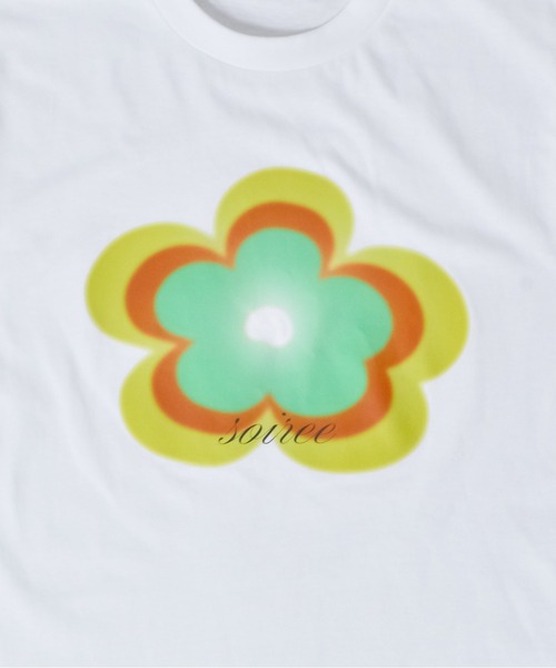 ＆soiree（アンドソワレ）の「【シルエット選べる2サイズ】【&soiree】ニュアンスフラワーTシャツ（Tシャツ/カットソー・レディース・グリーン/ブルー/ピンク・MEDIUM/FREE）」の22枚目の写真