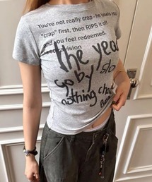 Vipoa（ヴィポア）の「Message graphic logo tee（Tシャツ/カットソー）」