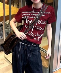 Vipoa（ヴィポア）の「Message graphic logo tee（Tシャツ/カットソー）」