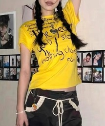 Vipoa（ヴィポア）の「Message graphic logo tee（Tシャツ/カットソー）」