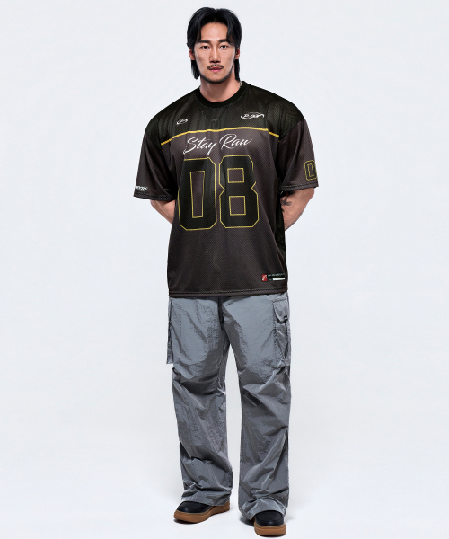 PHYSICAL GARMENTS（フィジカルガーメンツ）の「P2645 オールメッシュラグビー ジャイアント 半袖 [2COLOR]（Tシャツ/カットソー・メンズ・グリーン/ブラウン・LARGE/XX-LARGE）」の7枚目の写真
