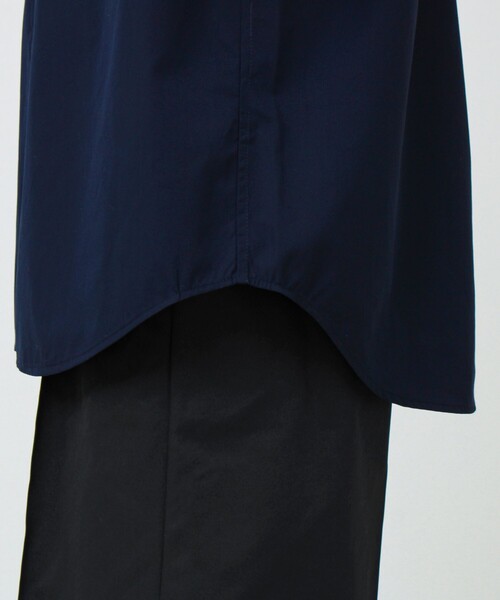 GLOSTER（グロスター）の「【上品なツヤ感と極上の着心地】supima cotton/スーピマコットン ロングスリーブシャツ（シャツ/ブラウス・メンズ・ダークネイビー/サックスブルー・L/M/S）」の20枚目の写真