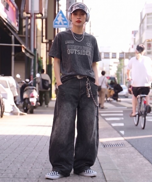 SPINNS（スピンズ）の「ピグメント加工半袖レギュラー丈Tシャツ/ゲームシャツロゴ（Tシャツ/カットソー・メンズ・ブラック/ピンク/ブラウン・ONESIZE）」の12枚目の写真