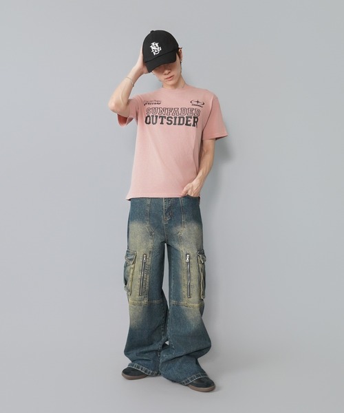 SPINNS(スピンズ)の「ピグメント加工半袖レギュラー丈Tシャツ/ゲームシャツロゴ(Tシャツ/カットソー・メンズ・ブラック/ピンク/ブラウン・ONESIZE)」の18枚目の写真