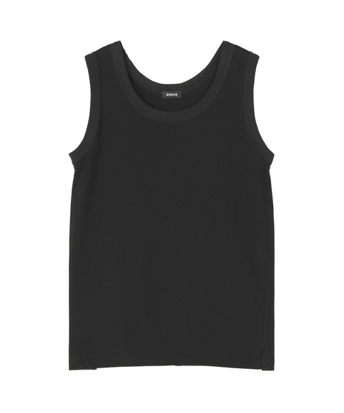 ZUCCa（ズッカ）の「(S)COTTON RAYON JERSEY（ベスト・レディース・ホワイト/ブラック・M size）」の2枚目の写真