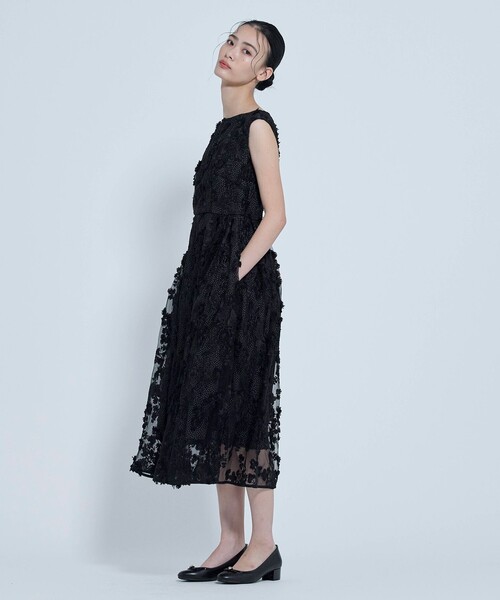TOCCA(トッカ)の「IN SEA FLOWER ドレス(ワンピース・レディース・ライラック系5/ブラック系5・0/6/4/2)」の7枚目の写真