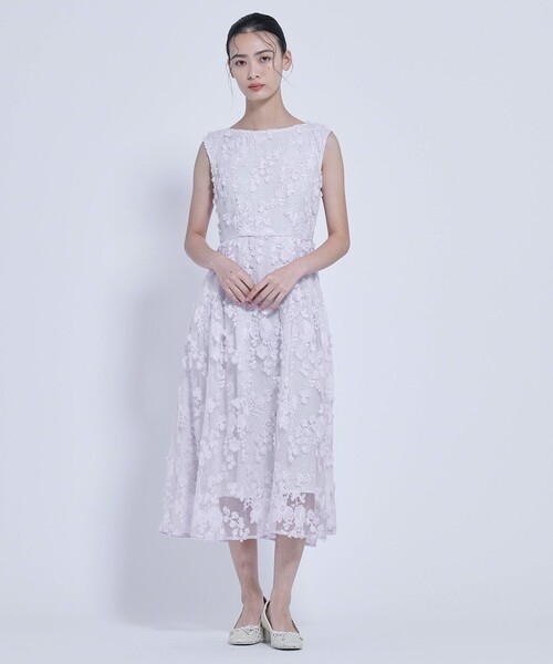 TOCCA(トッカ)の「IN SEA FLOWER ドレス(ワンピース・レディース・ライラック系5/ブラック系5・0/6/4/2)」の9枚目の写真