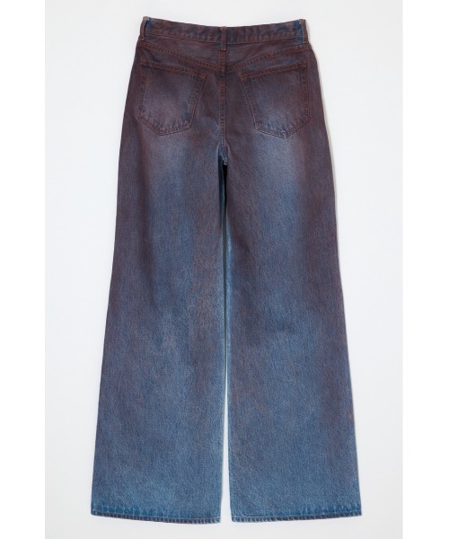 MOUSSY(マウジー)の「【26年AW新作】SPRAYED LOOSE FLARE(デニムパンツ・レディース・ブルー・0/1/2)」の3枚目の写真