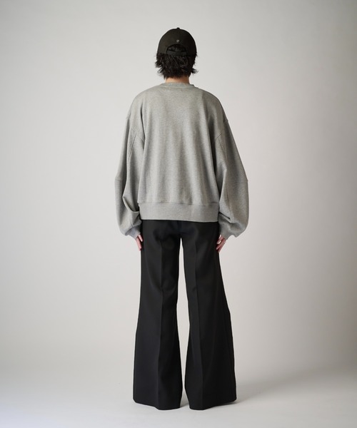 Lui's(ルイス)の「【Neucon】PINTUCK WIDE FLARE SLACKS / ピンタックワイドフレアスラックスパンツ(スラックス・メンズ・ブラック/チャコールグレー・2/1)」の11枚目の写真