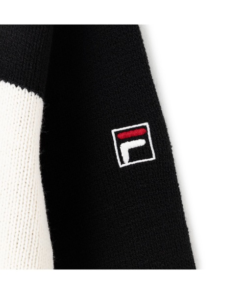 FILA(フィラ)の「CREW NECK KNIT / クルーネックニット(ニット/セーター・レディース・ワインレッド/ブラック/ライトグレー・M/XL/L)」の6枚目の写真