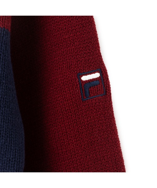 FILA(フィラ)の「CREW NECK KNIT / クルーネックニット(ニット/セーター・レディース・ワインレッド/ブラック/ライトグレー・M/XL/L)」の9枚目の写真