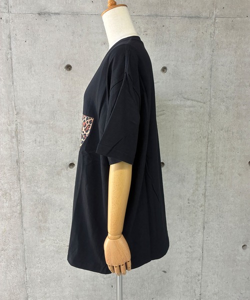 GLAMOROUS JANE(グラマラスジェーン)の「レオパード柄ナンバリングTシャツ(Tシャツ/カットソー・レディース・グレー/ホワイト/ブラック・FREE)」の14枚目の写真