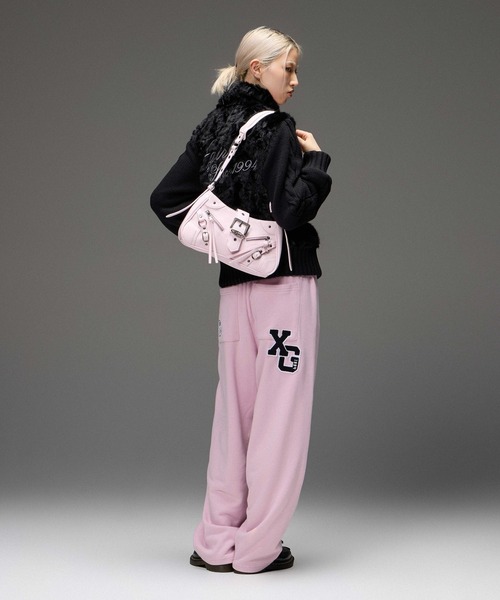 X-girl(エックスガール)の「FAUX FUR AND KNIT JACKET(その他アウター・レディース・オフホワイト/ライトパープル/ブラック・ONE SIZE)」の17枚目の写真