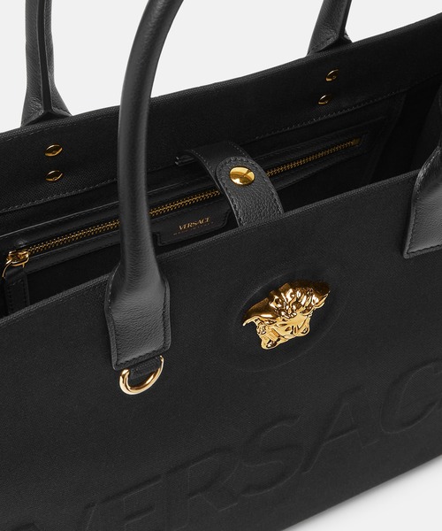 VERSACE(ヴェルサーチ)の「ラ メドゥーサ ラージ キャンバス トート(トートバッグ・レディース・ブラック・ONE SIZE)」の3枚目の写真