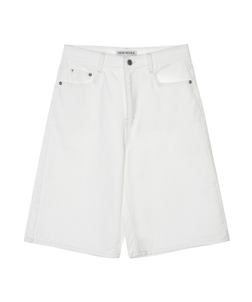 NICK&NICOLE(ニックアンドニコール)の「BUTTERFLY DENIM BERMUDA PANTS_IVORY(デニムパンツ・レディース・その他・SMALL/MEDIUM/LARGE)」の4枚目の写真